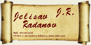 Jelisav Radanov vizit kartica